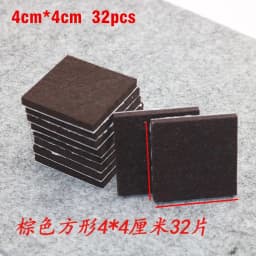 18-160pcs 5mm Thicker Self Adhesive Chair Table Legs Felt Pads Floor Surface Anti Skid Scratch Protector Mute Non-slip Feet Mat