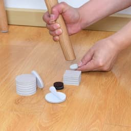 18-160pcs 5mm Thicker Self Adhesive Chair Table Legs Felt Pads Floor Surface Anti Skid Scratch Protector Mute Non-slip Feet Mat