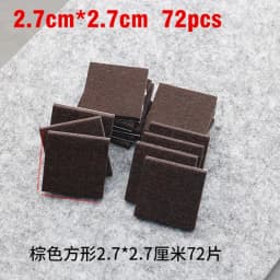 18-160pcs 5mm Thicker Self Adhesive Chair Table Legs Felt Pads Floor Surface Anti Skid Scratch Protector Mute Non-slip Feet Mat