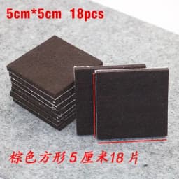 18-160pcs 5mm Thicker Self Adhesive Chair Table Legs Felt Pads Floor Surface Anti Skid Scratch Protector Mute Non-slip Feet Mat