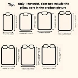 1PC Foldable Soft Warm Bed Mattress,Suitable for Floor Mattress Tatami,Roll-Up Mattress/Bedding/Essential Furniture,Holiday Gift