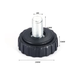 10 Pcs M6 M8 Screw on Furniture Glide Leveling Foot Adjustable Diameter Home Table Desk Glide Leg Leveler Leveling Foot Adjuster