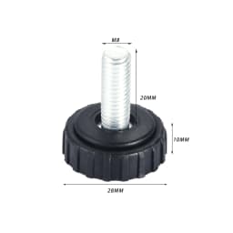 10 Pcs M6 M8 Screw on Furniture Glide Leveling Foot Adjustable Diameter Home Table Desk Glide Leg Leveler Leveling Foot Adjuster