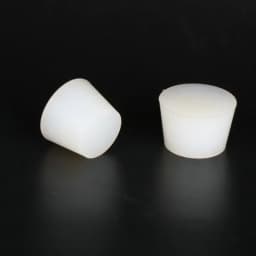 White Solid Silicone Plug High Temp Rubber Conical Stopper Laboratory Flask Sealing Cover Water Pipe Exhaust Valve