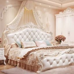 Large Girls Bedrooms Double Bed Board Box Young
Luxury Household Double Bed Storage Modern Camas De Dormitorio Furniture Home