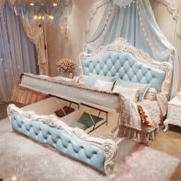 Large Girls Bedrooms Double Bed Board Box Young
Luxury Household Double Bed Storage Modern Camas De Dormitorio Furniture Home
