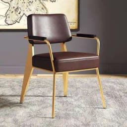 Set Of 4 Armchair Dining Chairs Ergonomic Upholstered Comfy Luxury Dining Chairs Elegant Italian Chaise Salle A Manger Furniture