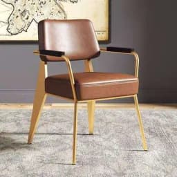 Set Of 4 Armchair Dining Chairs Ergonomic Upholstered Comfy Luxury Dining Chairs Elegant Italian Chaise Salle A Manger Furniture