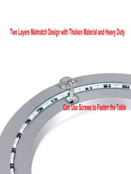 HQ Heavy Duty Mute Aluminum Lazy Susan Turntable Ring Rotating Round Bearing Swivel Plate