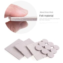 Furniture Chair Table Leg Self Adhesive Felt Wood Floor Protector Pads Self Adhesive Furniture Leg Feet Protector Pad Chair Leg