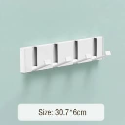 Foldable Coat Rack Bathroom Wall Hanger Shelves Steel Shelf Behind Door Hooks Clothes Organizer Key Storage Towel Rack Furniture
