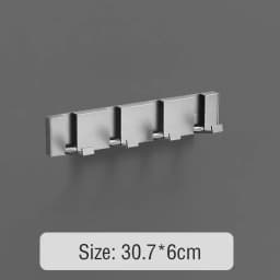 Foldable Coat Rack Bathroom Wall Hanger Shelves Steel Shelf Behind Door Hooks Clothes Organizer Key Storage Towel Rack Furniture