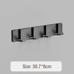 Foldable Coat Rack Bathroom Wall Hanger Shelves Steel Shelf Behind Door Hooks Clothes Organizer Key Storage Towel Rack Furniture