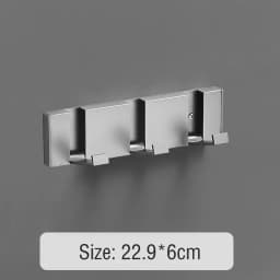 Foldable Coat Rack Bathroom Wall Hanger Shelves Steel Shelf Behind Door Hooks Clothes Organizer Key Storage Towel Rack Furniture