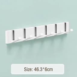 Foldable Coat Rack Bathroom Wall Hanger Shelves Steel Shelf Behind Door Hooks Clothes Organizer Key Storage Towel Rack Furniture