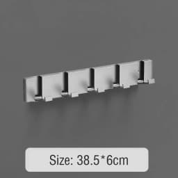 Foldable Coat Rack Bathroom Wall Hanger Shelves Steel Shelf Behind Door Hooks Clothes Organizer Key Storage Towel Rack Furniture