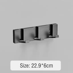 Foldable Coat Rack Bathroom Wall Hanger Shelves Steel Shelf Behind Door Hooks Clothes Organizer Key Storage Towel Rack Furniture