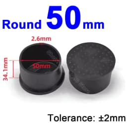 Round Rubber Chair Leg Pad 6/8/10/12/14/16/20/25/30-120mm Furniture Foot Table End Plugs PVC Mute Anti-Skid Floor Protector Caps