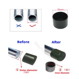 Round Rubber Chair Leg Pad 6/8/10/12/14/16/20/25/30-120mm Furniture Foot Table End Plugs PVC Mute Anti-Skid Floor Protector Caps