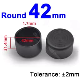 Round Rubber Chair Leg Pad 6/8/10/12/14/16/20/25/30-120mm Furniture Foot Table End Plugs PVC Mute Anti-Skid Floor Protector Caps