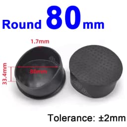 Round Rubber Chair Leg Pad 6/8/10/12/14/16/20/25/30-120mm Furniture Foot Table End Plugs PVC Mute Anti-Skid Floor Protector Caps