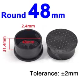 Round Rubber Chair Leg Pad 6/8/10/12/14/16/20/25/30-120mm Furniture Foot Table End Plugs PVC Mute Anti-Skid Floor Protector Caps