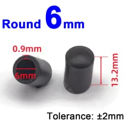 Round Rubber Chair Leg Pad 6/8/10/12/14/16/20/25/30-120mm Furniture Foot Table End Plugs PVC Mute Anti-Skid Floor Protector Caps