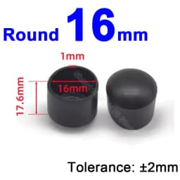 Round Rubber Chair Leg Pad 6/8/10/12/14/16/20/25/30-120mm Furniture Foot Table End Plugs PVC Mute Anti-Skid Floor Protector Caps