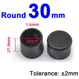Round Rubber Chair Leg Pad 6/8/10/12/14/16/20/25/30-120mm Furniture Foot Table End Plugs PVC Mute Anti-Skid Floor Protector Caps