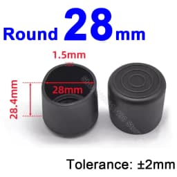 Round Rubber Chair Leg Pad 6/8/10/12/14/16/20/25/30-120mm Furniture Foot Table End Plugs PVC Mute Anti-Skid Floor Protector Caps