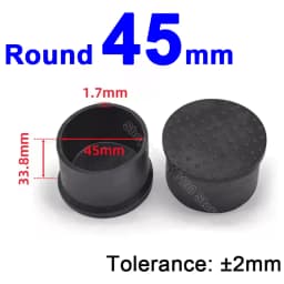 Round Rubber Chair Leg Pad 6/8/10/12/14/16/20/25/30-120mm Furniture Foot Table End Plugs PVC Mute Anti-Skid Floor Protector Caps