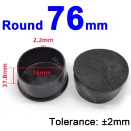 Round Rubber Chair Leg Pad 6/8/10/12/14/16/20/25/30-120mm Furniture Foot Table End Plugs PVC Mute Anti-Skid Floor Protector Caps