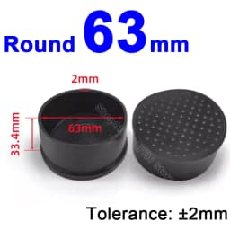 Round Rubber Chair Leg Pad 6/8/10/12/14/16/20/25/30-120mm Furniture Foot Table End Plugs PVC Mute Anti-Skid Floor Protector Caps
