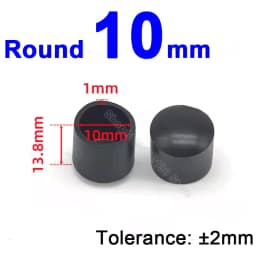 Round Rubber Chair Leg Pad 6/8/10/12/14/16/20/25/30-120mm Furniture Foot Table End Plugs PVC Mute Anti-Skid Floor Protector Caps