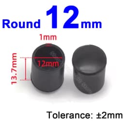 Round Rubber Chair Leg Pad 6/8/10/12/14/16/20/25/30-120mm Furniture Foot Table End Plugs PVC Mute Anti-Skid Floor Protector Caps