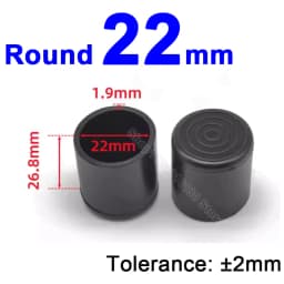 Round Rubber Chair Leg Pad 6/8/10/12/14/16/20/25/30-120mm Furniture Foot Table End Plugs PVC Mute Anti-Skid Floor Protector Caps