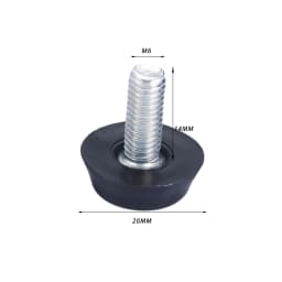 10 Pcs/lot Furniture Table Chair Sofa Cabinet Adjustable Levelling Leg Feet Glide Slide Leveler Base Screw-in M6 M8 Bolt on Pad