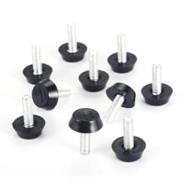 10 Pcs/lot Furniture Table Chair Sofa Cabinet Adjustable Levelling Leg Feet Glide Slide Leveler Base Screw-in M6 M8 Bolt on Pad