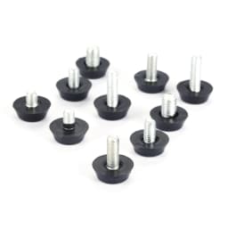 10 Pcs/lot Furniture Table Chair Sofa Cabinet Adjustable Levelling Leg Feet Glide Slide Leveler Base Screw-in M6 M8 Bolt on Pad