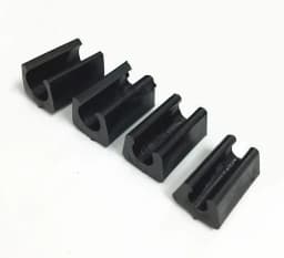 5Pcs Plastic Chair Feet Pads Black/White Non-Slip u-type Pipe Clamps Protection Gasket Covers Caps For Chair Furniture