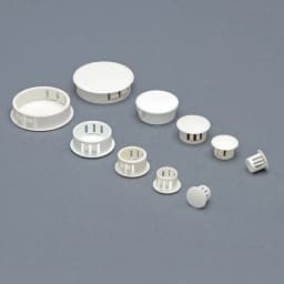 White Snap-on Hole Plug 5mm~50mm Round Plastic Blanking End Caps Tube Pipe Inserts Plug Bung