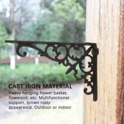 Cast Iron Plant Hanger Flower Basket Hook for Indoor Outdoor Bird Feeder Lantern Pots Wind Chimes