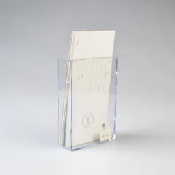 Acrylic Transparent Single-Layer Wall-Mounted Folder Plastic Shelf File Rack 1/3 A4 Office Data Storage Display Rack Stationery