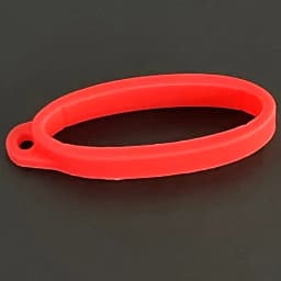 40mm Silicone Ring Lanyard Band With Hole For Box Mechanical Rod Accessories Rope Hanging Loop Keychain Rubber Decoration