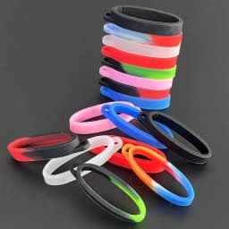 40mm Silicone Ring Lanyard Band With Hole For Box Mechanical Rod Accessories Rope Hanging Loop Keychain Rubber Decoration