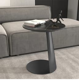 A Rocks By The Sofa, Corners, A Few Bedside Tables, Modern Minimalist Creativity, Light Luxury Living Room, Round Table,