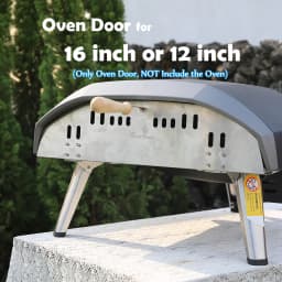 16/12 inch Pizza Oven Door Stainless Steel Pizza Oven Door Perfectly Sized for 16/12 inch