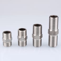 1-10pcs Nipple Connector 1/8"1/4"3/8" 1/2" 3/4"1" Stainless Steel Double Male Thread Equal/Reducing Connector Length 30-100mm