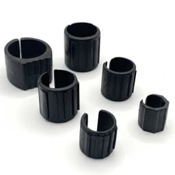 10pcs Black Plastic Chair Feet Tube Wrap Pad U-Type Anti-slip 13/16/19mm Diameter Desk Leg Tip Cover Protector Stool Cushion Mat