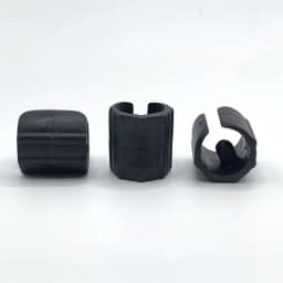 10pcs Black Plastic Chair Feet Tube Wrap Pad U-Type Anti-slip 13/16/19mm Diameter Desk Leg Tip Cover Protector Stool Cushion Mat
